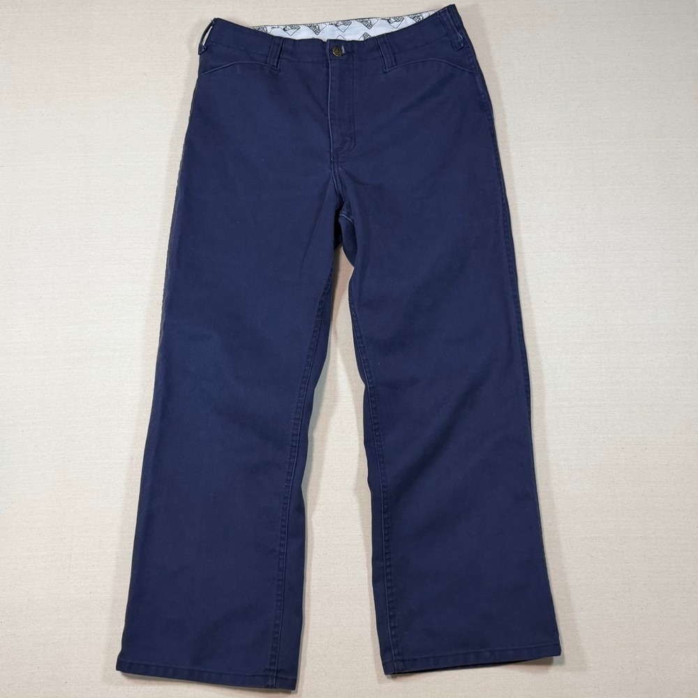 Vintage Ben Davis 698 Original Navy Blue Work Pants Mens 32x28.6 Made in Mexico